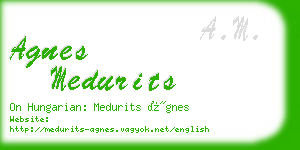 agnes medurits business card